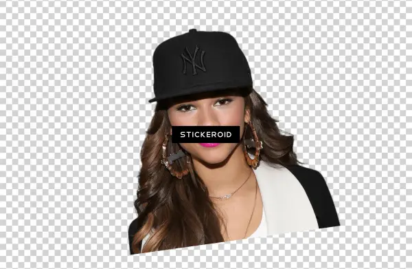 Zendaya Wearing Ny Cap - Girl
