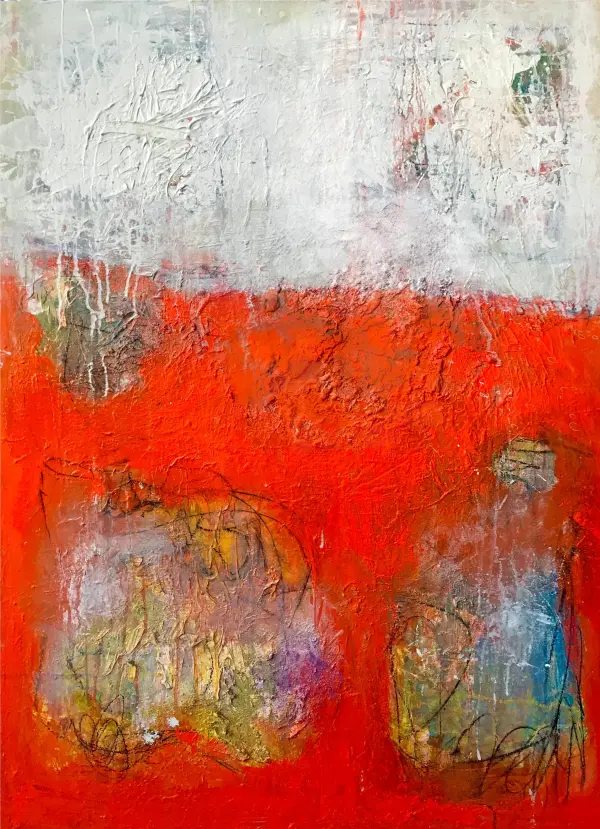 "amorous" Abstract Acrylic Painting