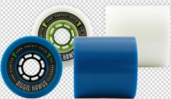 Biggie - Hawgs Wheels Biggie White Skateboard Wheels - 70mm