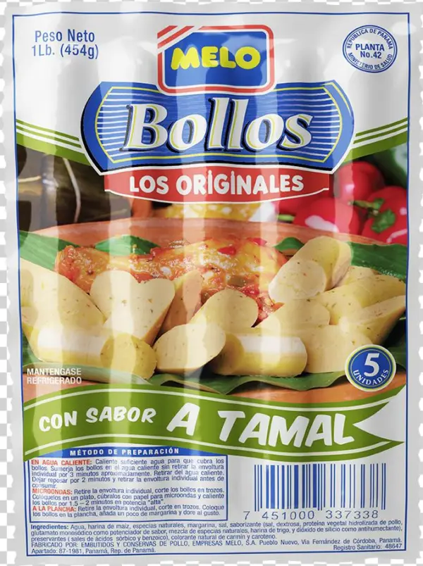 Bollo Con Sabor A Tamal - Bollos De Maiz Panama