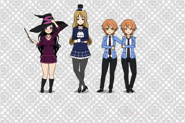 Cartoon Clipart School Uniform Human - Cartoon