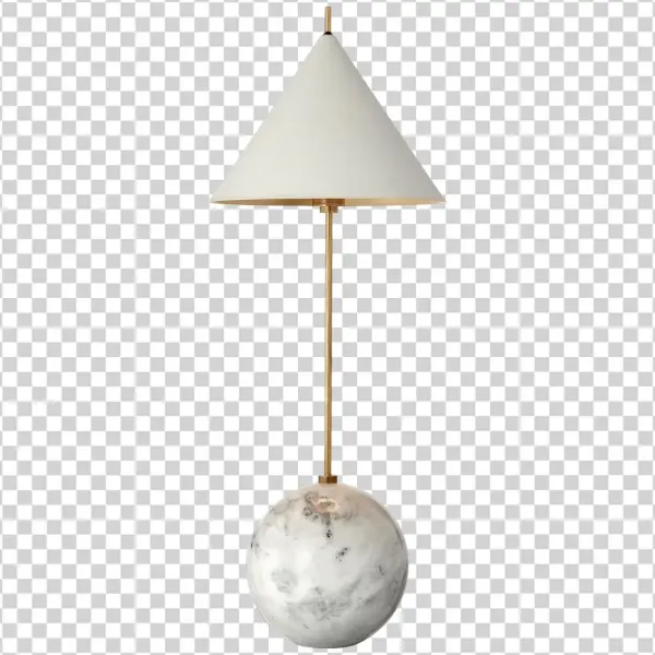 Cleo Orb Base Accent Lamp In Antique-burnished B - Visual Comfort Kw3118ab/wht Kelly Wearstler Cleo 21