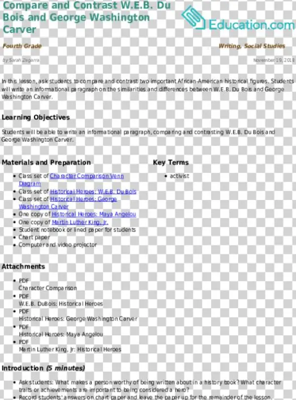 Compare And Contrast W