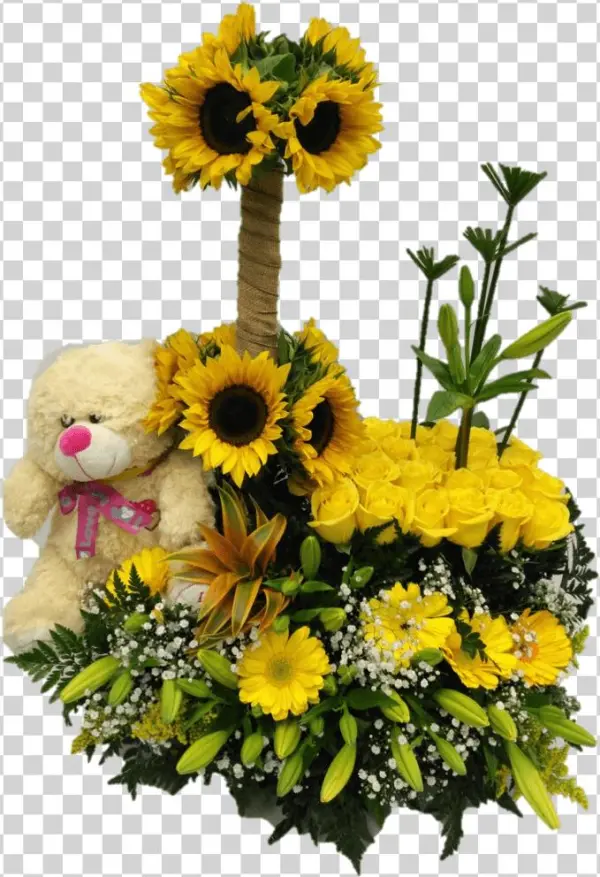 Exotic And 11 Arreglo Exótico En Girasoles