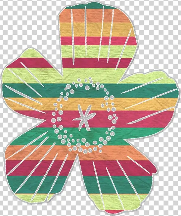 Flower, Texture, Png, Colorful, Stripe, Decor, Design