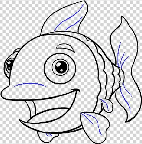 How To Draw Cartoon Fish