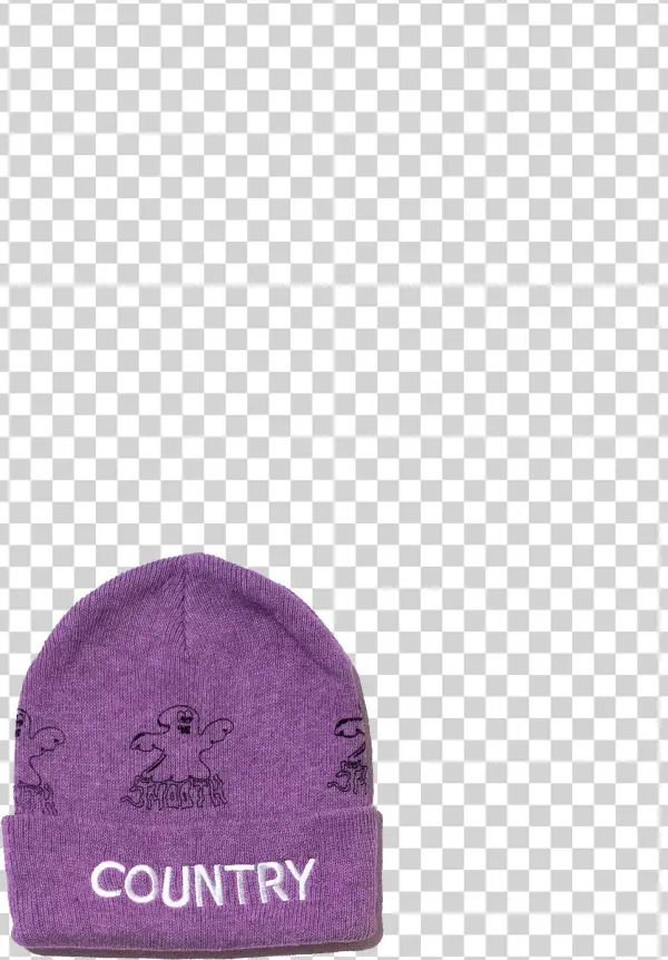 Image Of Purple Ghost Country Beanie - Beanie