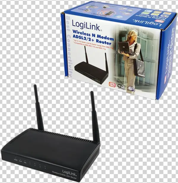 Image (png) - Logilink Wl0067 Wireless Router - Dsl Modem - 300 Mbps