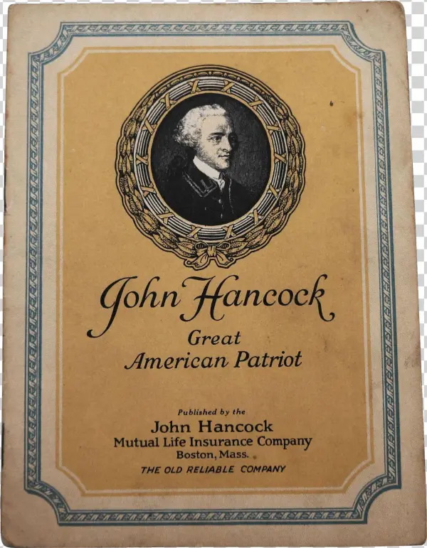John Hancock Great American Patriot Biography Booklet
