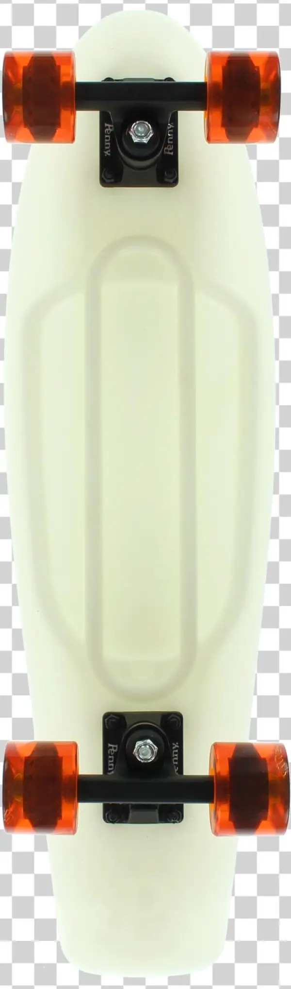 Penny 27" Nickel In Ghost Glow/black/clear Orange - Penny Skateboards Glow Blue 27" Complete Skateboard