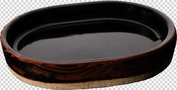 Planter Handmade Pottery In Earth Tones And Red W/black