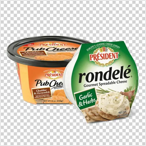 President Rondele Cheese Spread, Garlic & Herbs