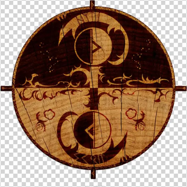 The Wheel Of Hrothvitnir's Whelps By ~twaravenmotifs - Lobos Hati Y Skoll