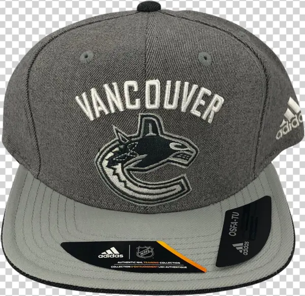 Vancouver Canucks Adidas Flat Brim Grey Snapback