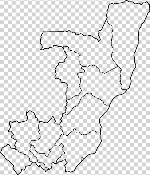 Congo Regions Blank