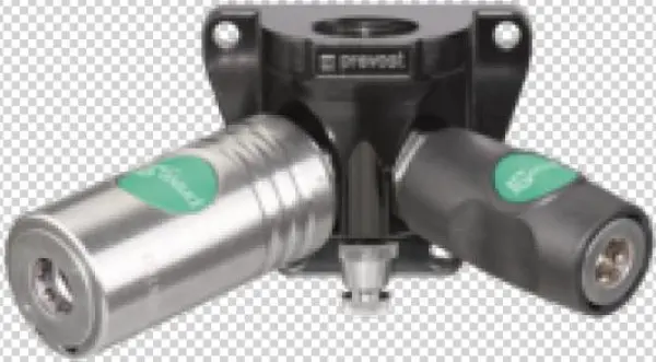 Female Thread Two Port Wall Bracket