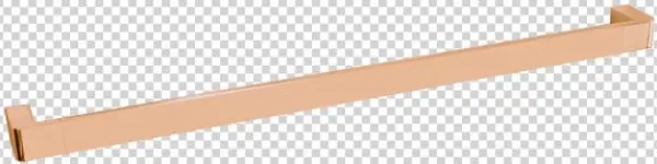 Jamie J Brooklyn Single Towel Rail Polished Rose Gold