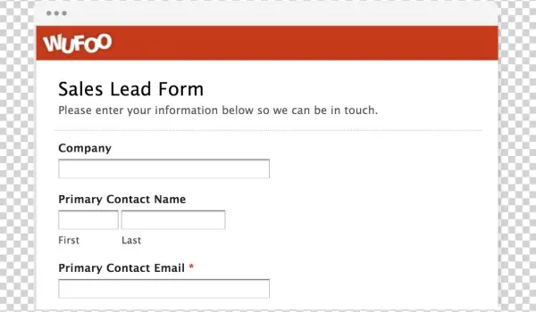 Sales Lead Form Template 46033