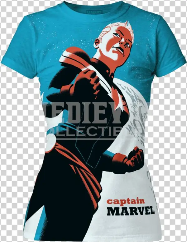 Womens Captain Marvel Michael Cho T-shirt