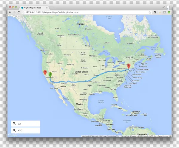 Data-bound Inputs Powering The Driving Directions