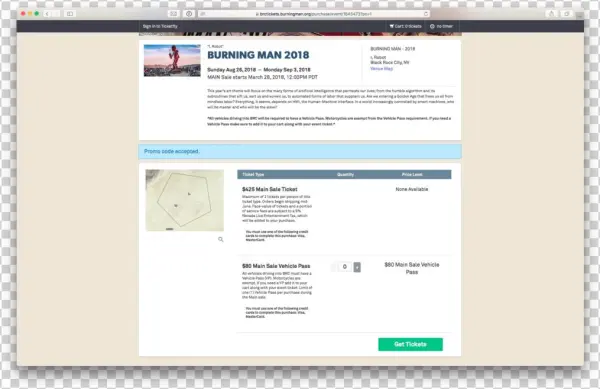 How To Get Burning Man Tickets