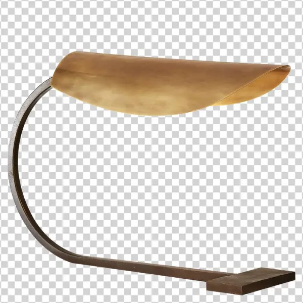 Lola Small Desk Lamp In Aged Iron With Hand-rubb