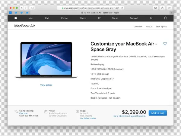 Maxing Out 2018 Macbook Air Results In A $2,599 Notebook