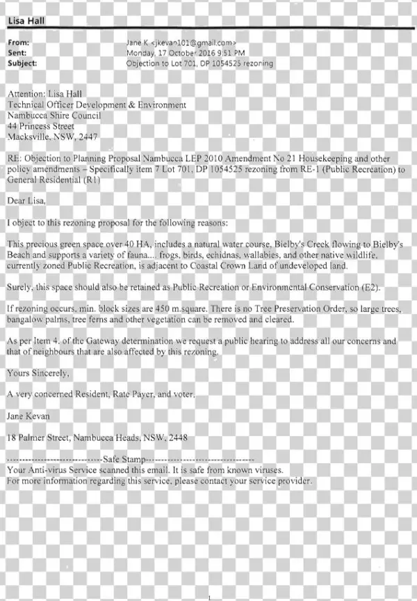 Result Of Exhibition Nambucca Lep Amendment No