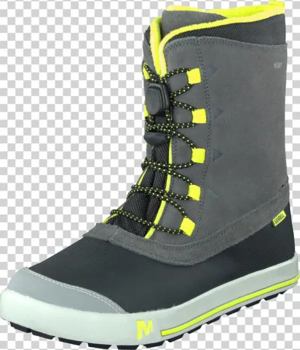 Snow Bank Waterproof Kids Grey/lime
