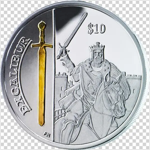 British Virgin Islands 2013 10$ Excalibur Legendary