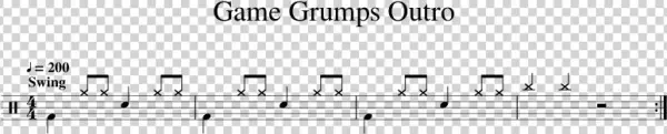 Game Grumps Outro Sheet Music 1 Of 1 Pages