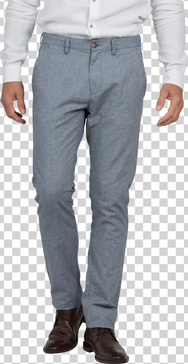 Get The Wakefords Texture Pants In Mid Blue Online