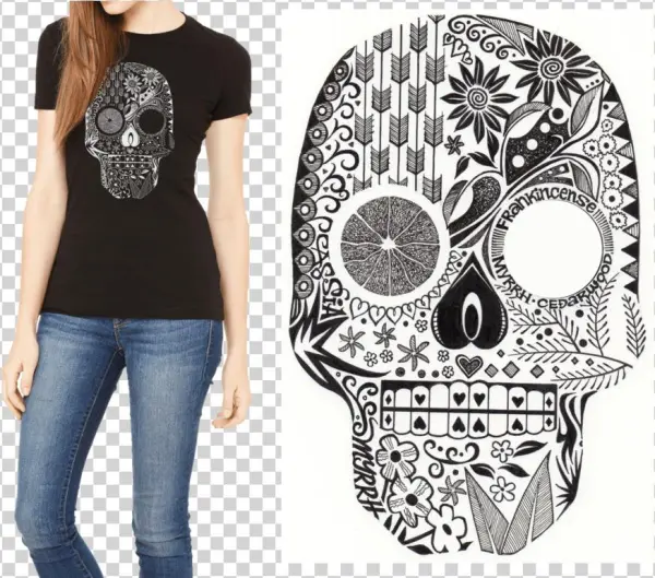 Hand Drawn Sugar Skull