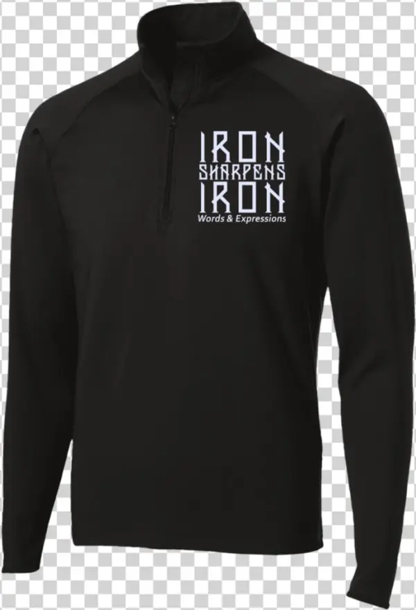 "iron Sharpens Iron" Embroidered Half Zip Raglan Performance