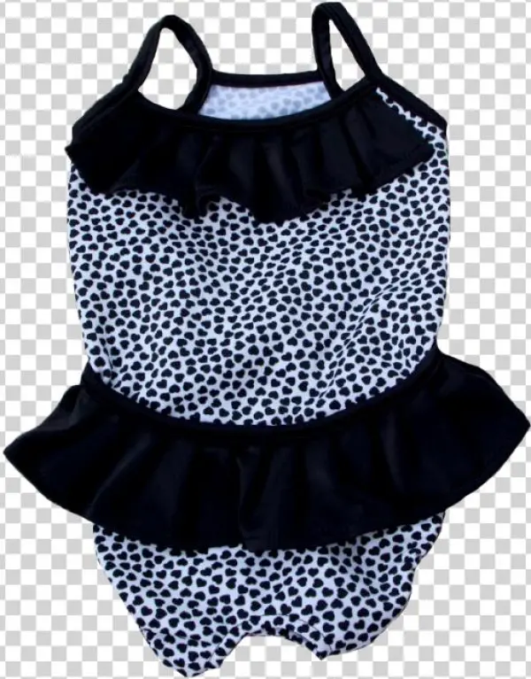 Maiô Coração Preto E Branco