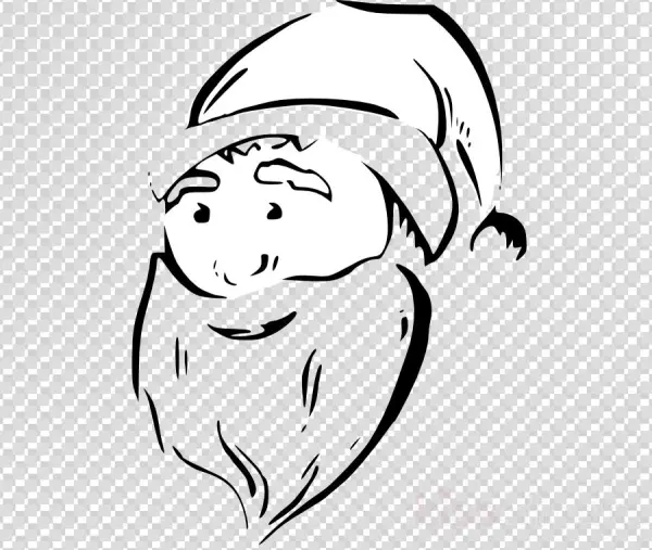 Santa Face Clipart Santa Claus Face Clip Art