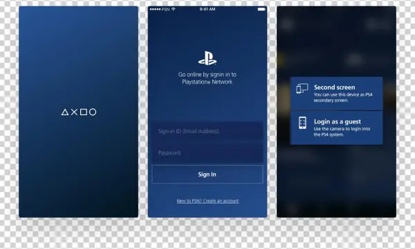 Then It Was The Turn Of Loading, Login And Blurred