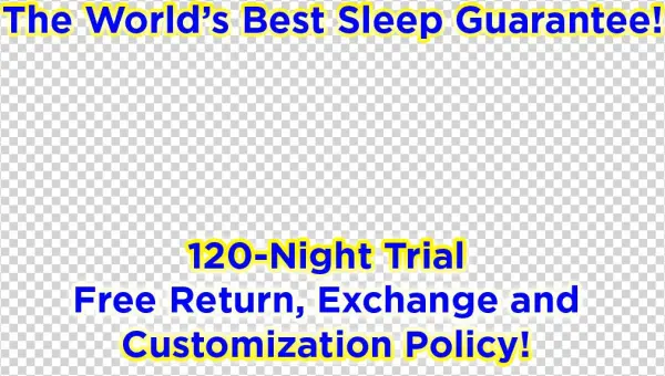 World's Best Sleep Guarantee Text