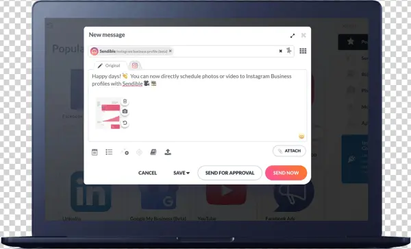 Instagram In Compose Box