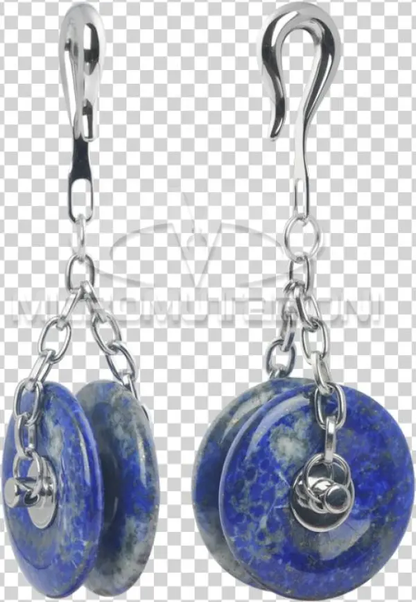 Lapis Lazuli Rollerblade Stone Weights Ear
