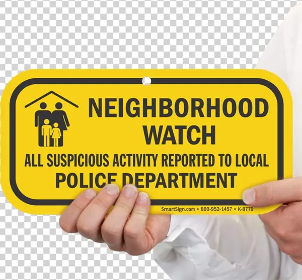 Neighborhood Watch, Suspicious Activity Reported To