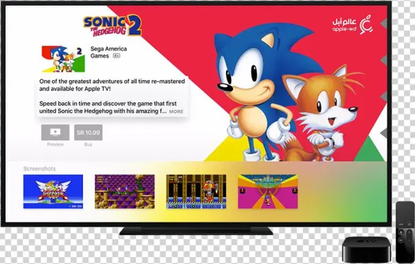 سيجا تطلق لعبة “sonic Cd” و “the Hedgehog2” لجهاز tv