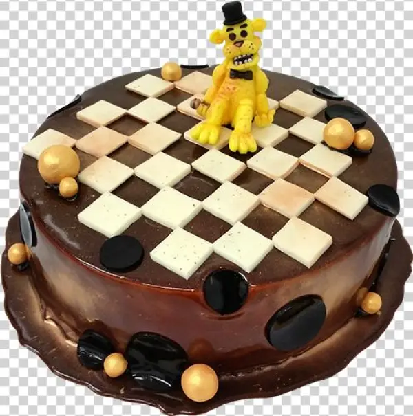 Tort Z Figurką Golden Freddy