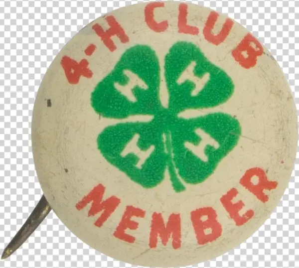 4-h Club Member Club Button Museum - Emblem
