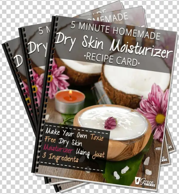 5 Minute Homemade Dry Skin Moisturizer Recipe Card - Flyer