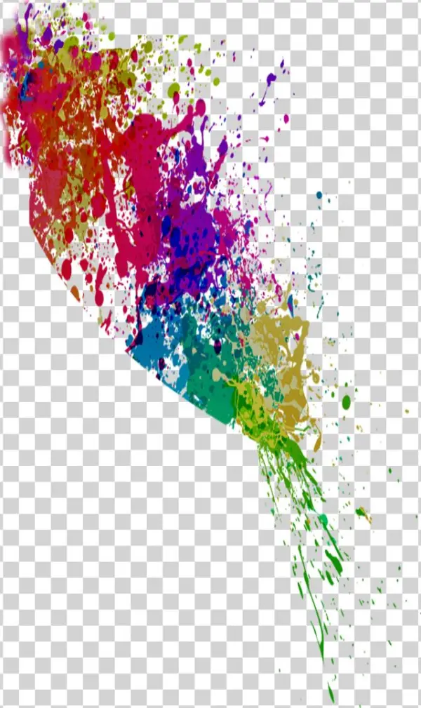 Colorful Paint Splatter Png 30