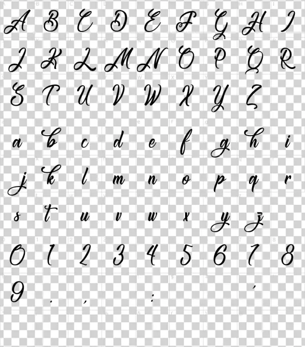 Congratulation Folding Font - Number