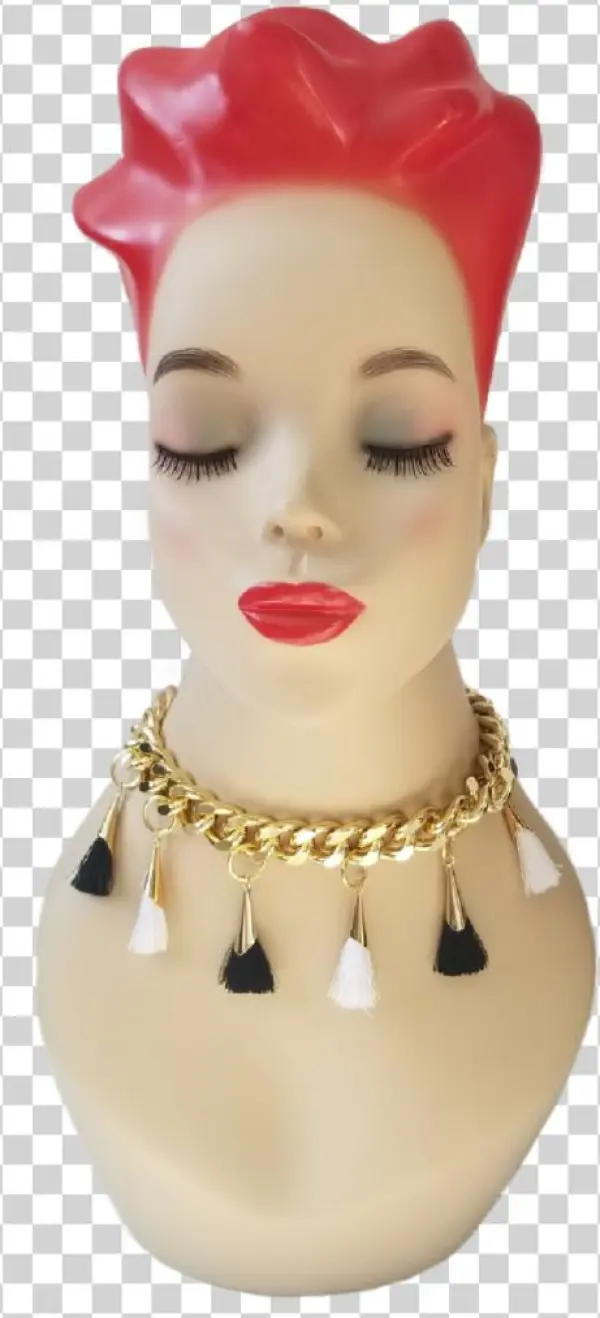 Cuban Link Tassel Choker - Figurine
