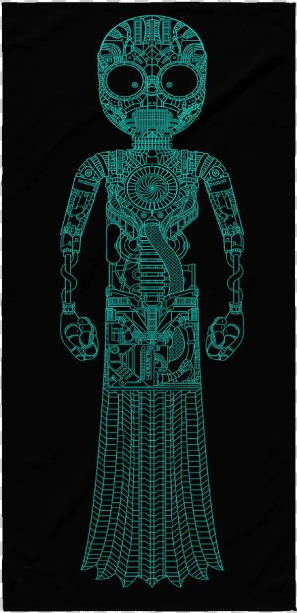 Ghastly Schematic Beach Towel - Motif