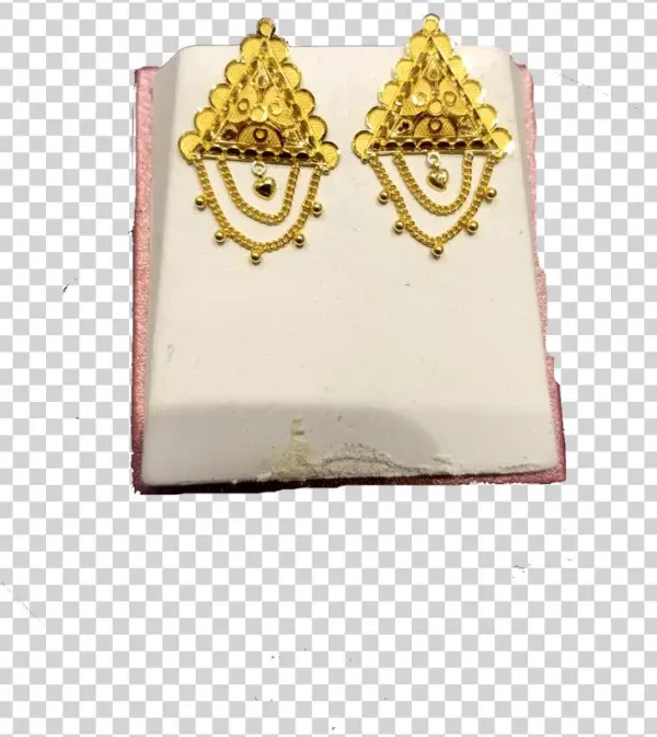 Gold Earrings - Wallet
